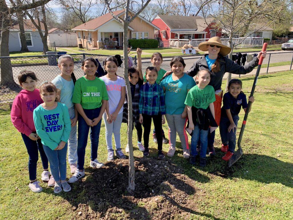 Salazar Elementary Texas Trees Planting